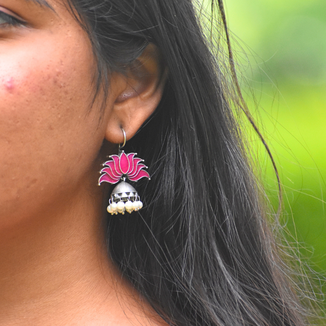 Combo of 10 Silver Oxidised Earring & Mini Photo Frame With Free Wood Box