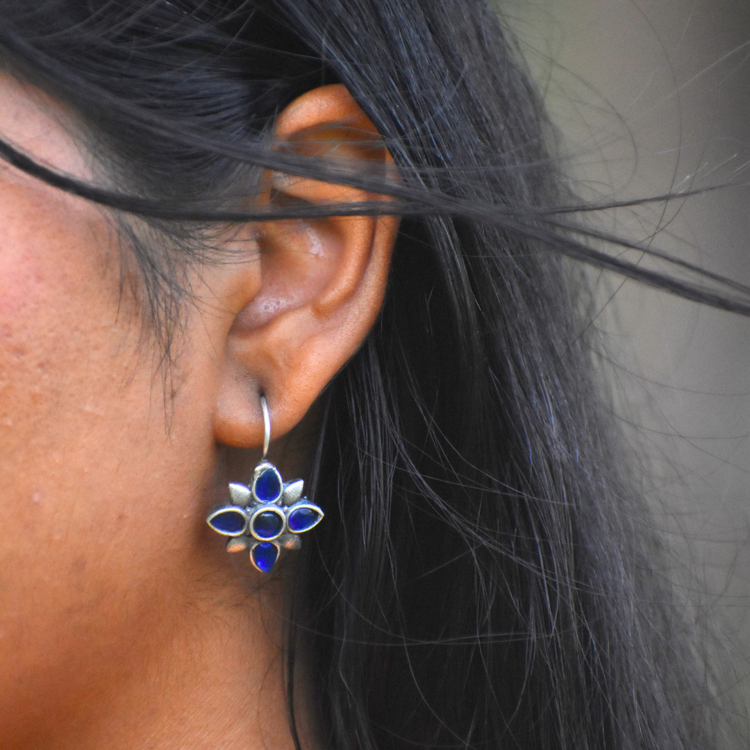 Combo of 10 Silver Oxidised Earring & Mini Photo Frame With Free Wood Box