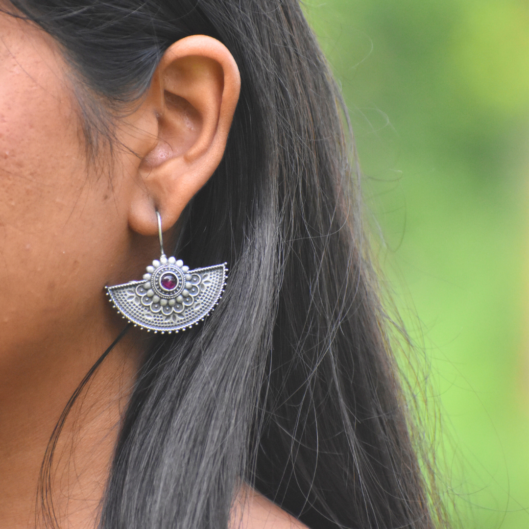 Combo of 10 Silver Oxidised Earring & Mini Photo Frame With Free Wood Box
